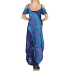 Australia Ngarrindjeri Summer Maxi Dress Animal Aboriginal Art