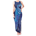 Australia Ngarrindjeri Tank Maxi Dress Animal Aboriginal Art