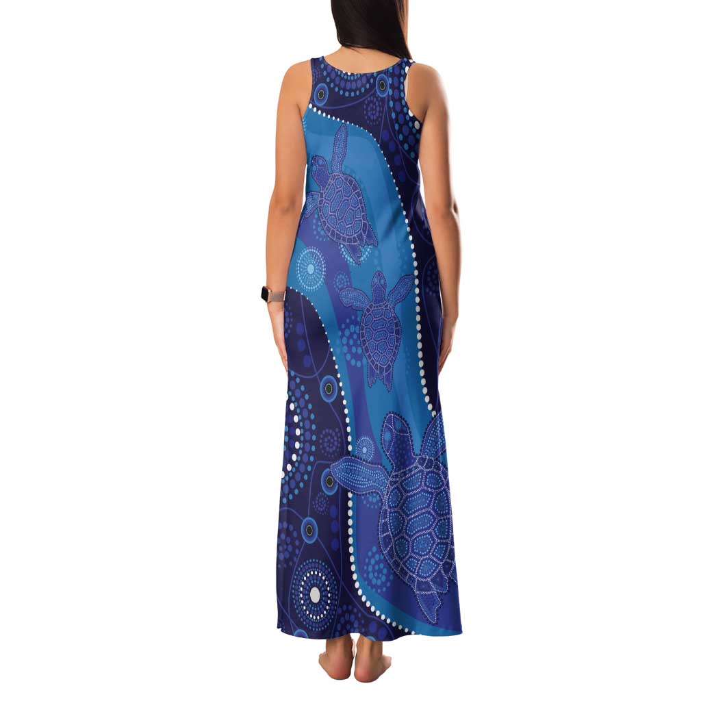 Australia Ngarrindjeri Tank Maxi Dress Animal Aboriginal Art