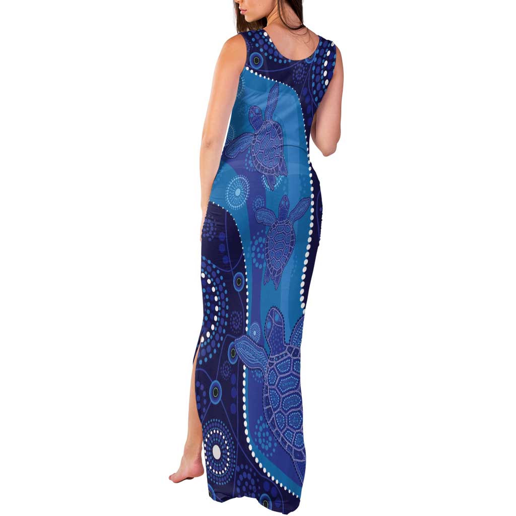 Australia Ngarrindjeri Tank Maxi Dress Animal Aboriginal Art