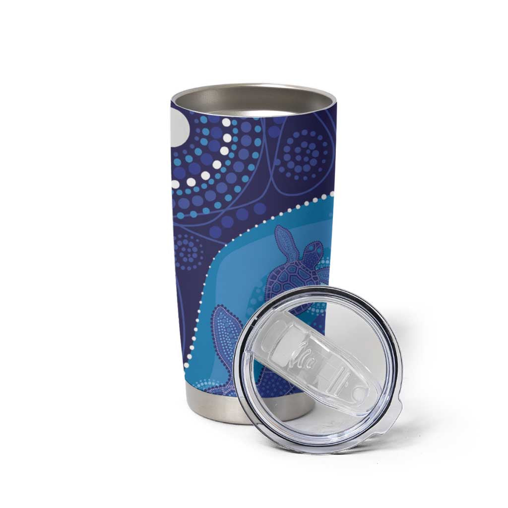 Australia Ngarrindjeri Tumbler Cup Animal Aboriginal Art