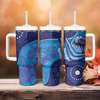 Australia Ngarrindjeri Tumbler With Handle Animal Aboriginal Art