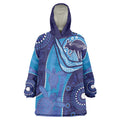 Australia Ngarrindjeri Wearable Blanket Hoodie Animal Aboriginal Art