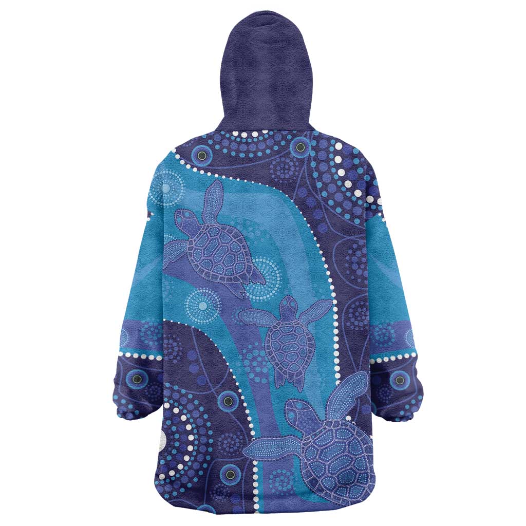 Australia Ngarrindjeri Wearable Blanket Hoodie Animal Aboriginal Art