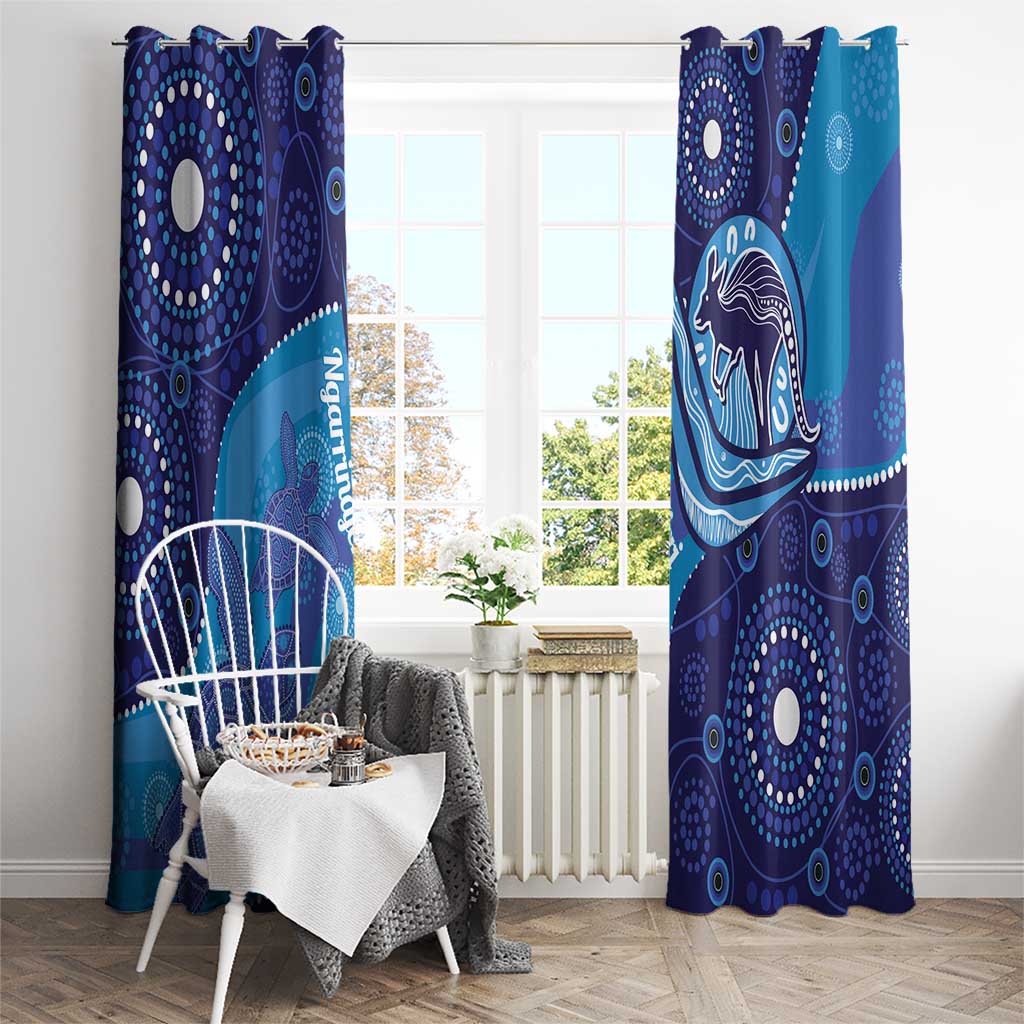 Australia Ngarrindjeri Window Curtain Animal Aboriginal Art