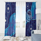 Australia Ngarrindjeri Window Curtain Animal Aboriginal Art