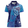 Australia Ngarrindjeri Women Polo Shirt Animal Aboriginal Art