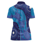 Australia Ngarrindjeri Women Polo Shirt Animal Aboriginal Art