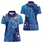 Australia Ngarrindjeri Women Polo Shirt Animal Aboriginal Art