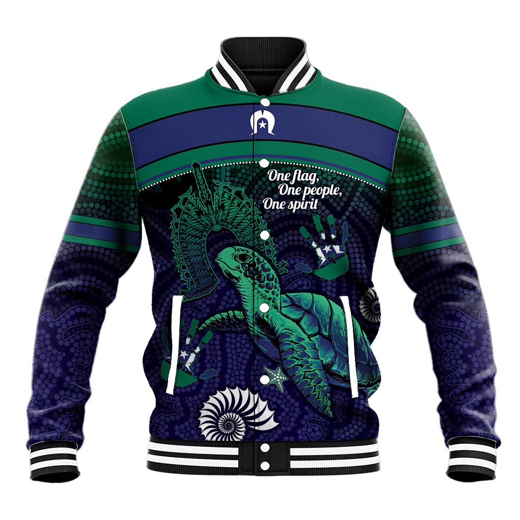 Torres Strait Islanders Flag Day Baseball Jacket Dhari One Flag One People One Spirit