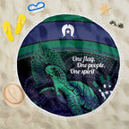 Torres Strait Islanders Flag Day Beach Blanket Dhari One Flag One People One Spirit