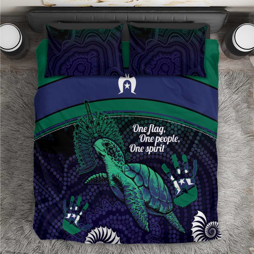 Torres Strait Islanders Flag Day Bedding Set Dhari One Flag One People One Spirit