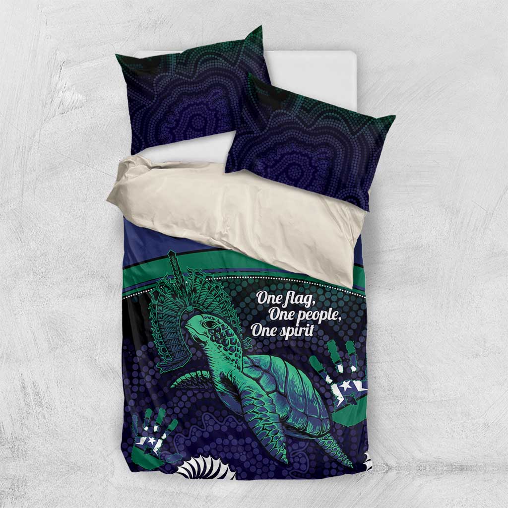Torres Strait Islanders Flag Day Bedding Set Dhari One Flag One People One Spirit