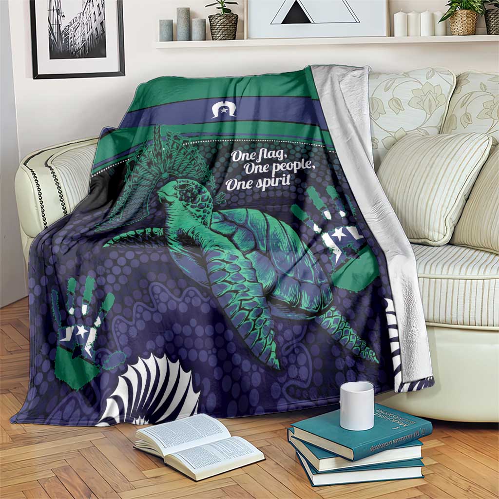 Torres Strait Islanders Flag Day Blanket Dhari One Flag One People One Spirit