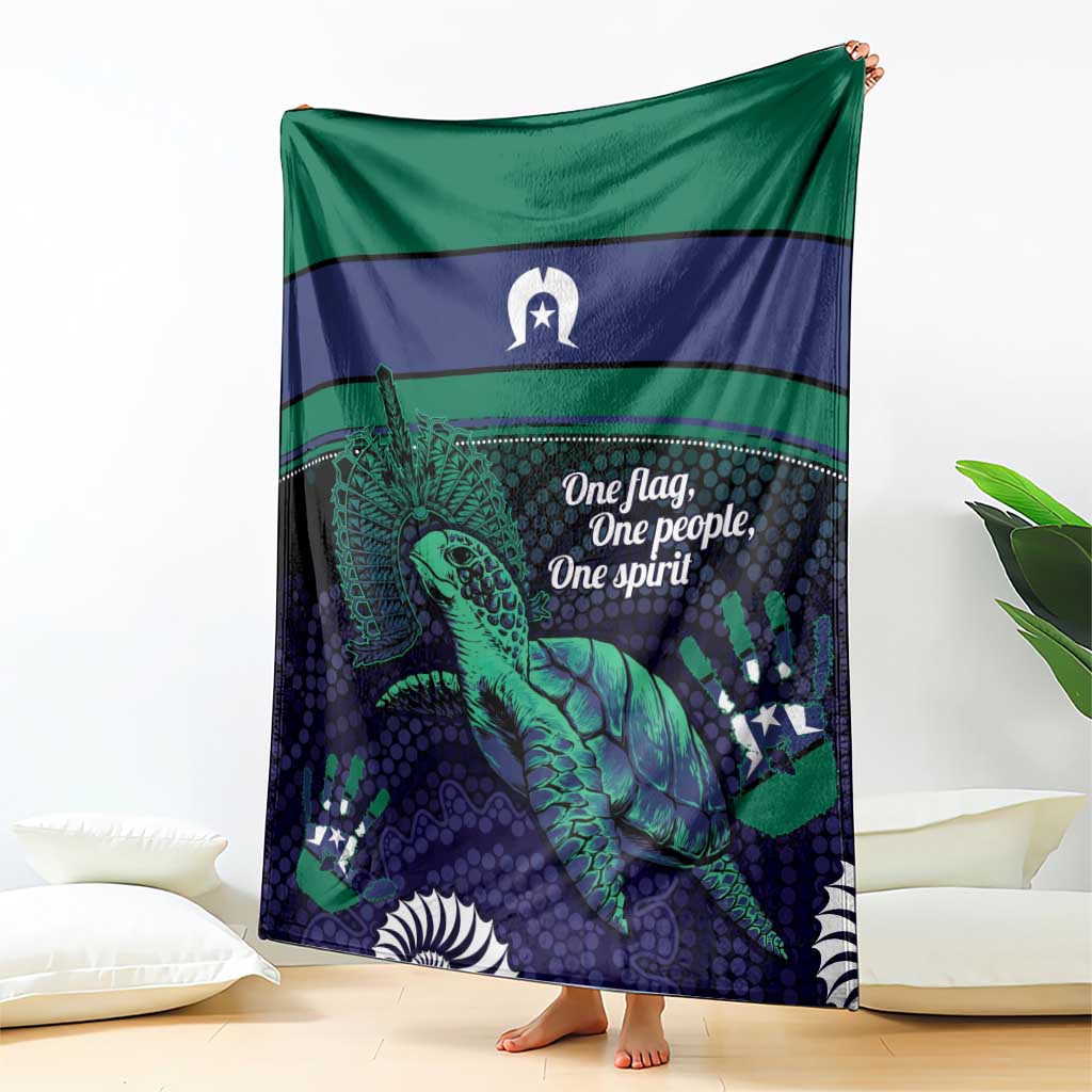 Torres Strait Islanders Flag Day Blanket Dhari One Flag One People One Spirit