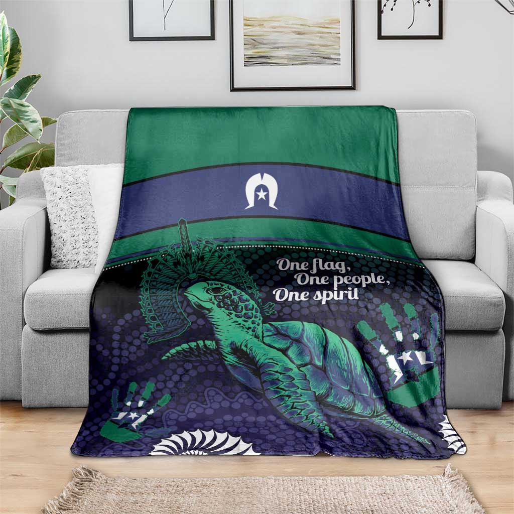Torres Strait Islanders Flag Day Blanket Dhari One Flag One People One Spirit