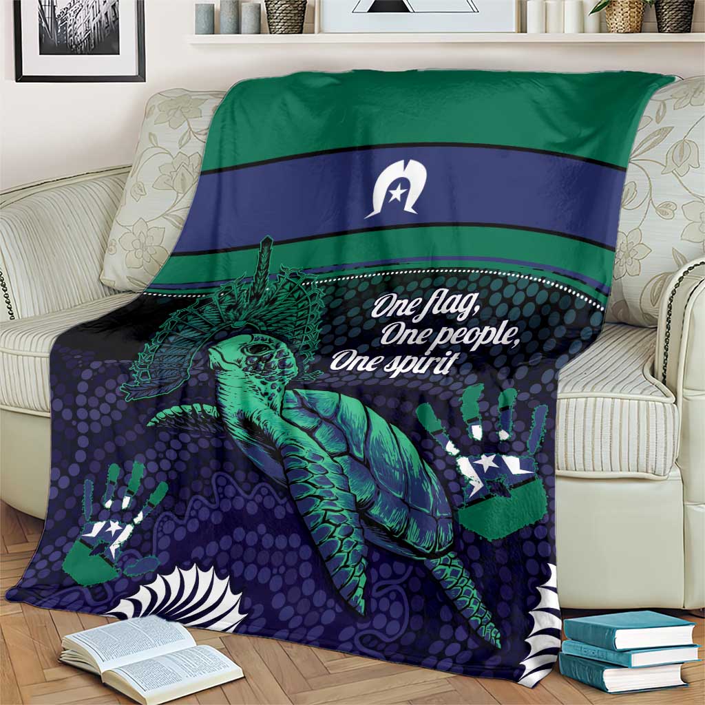 Torres Strait Islanders Flag Day Blanket Dhari One Flag One People One Spirit
