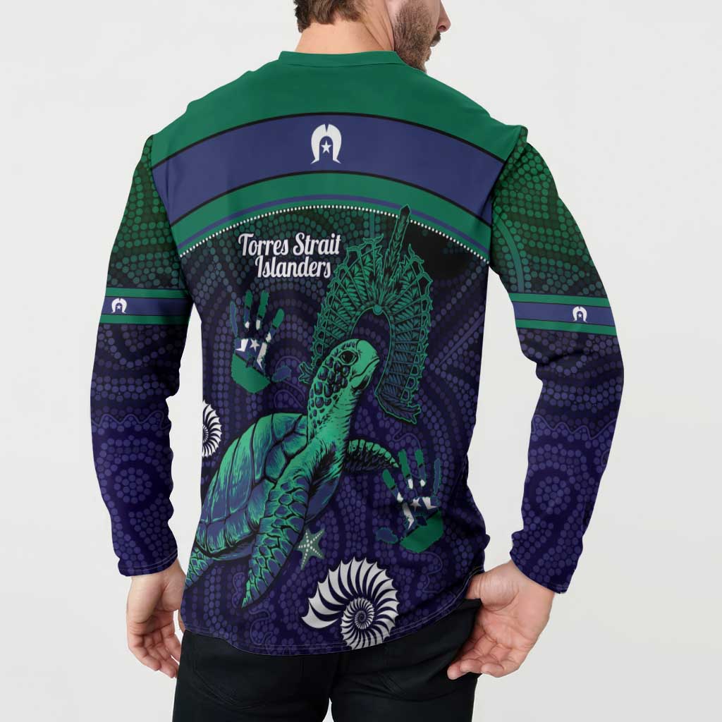 Torres Strait Islanders Flag Day Button Sweatshirt Dhari One Flag One People One Spirit