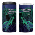 Torres Strait Islanders Flag Day 4 in 1 Can Cooler Tumbler Dhari One Flag One People One Spirit