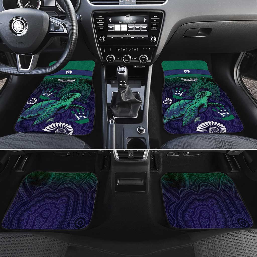Torres Strait Islanders Flag Day Car Mats Dhari One Flag One People One Spirit