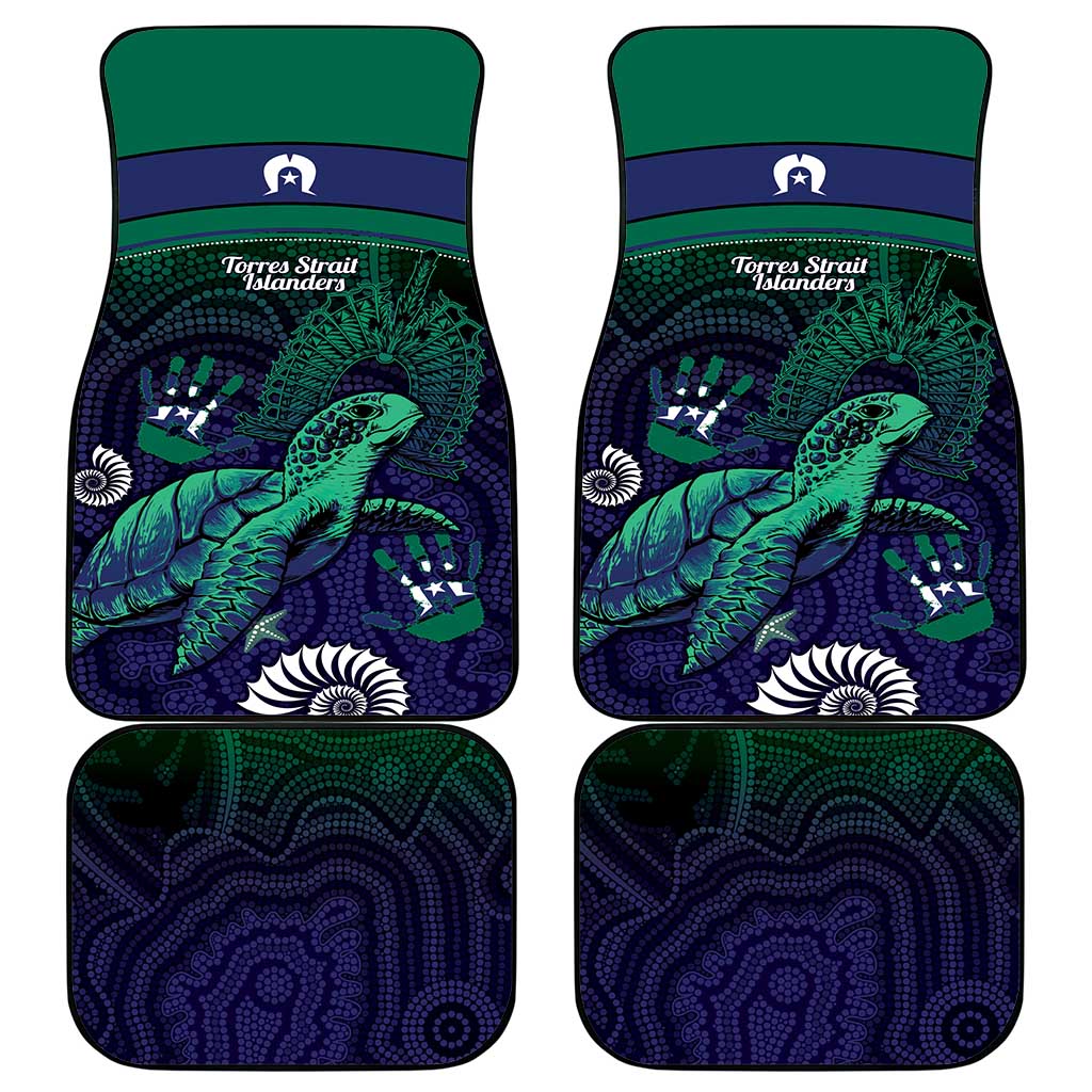 Torres Strait Islanders Flag Day Car Mats Dhari One Flag One People One Spirit