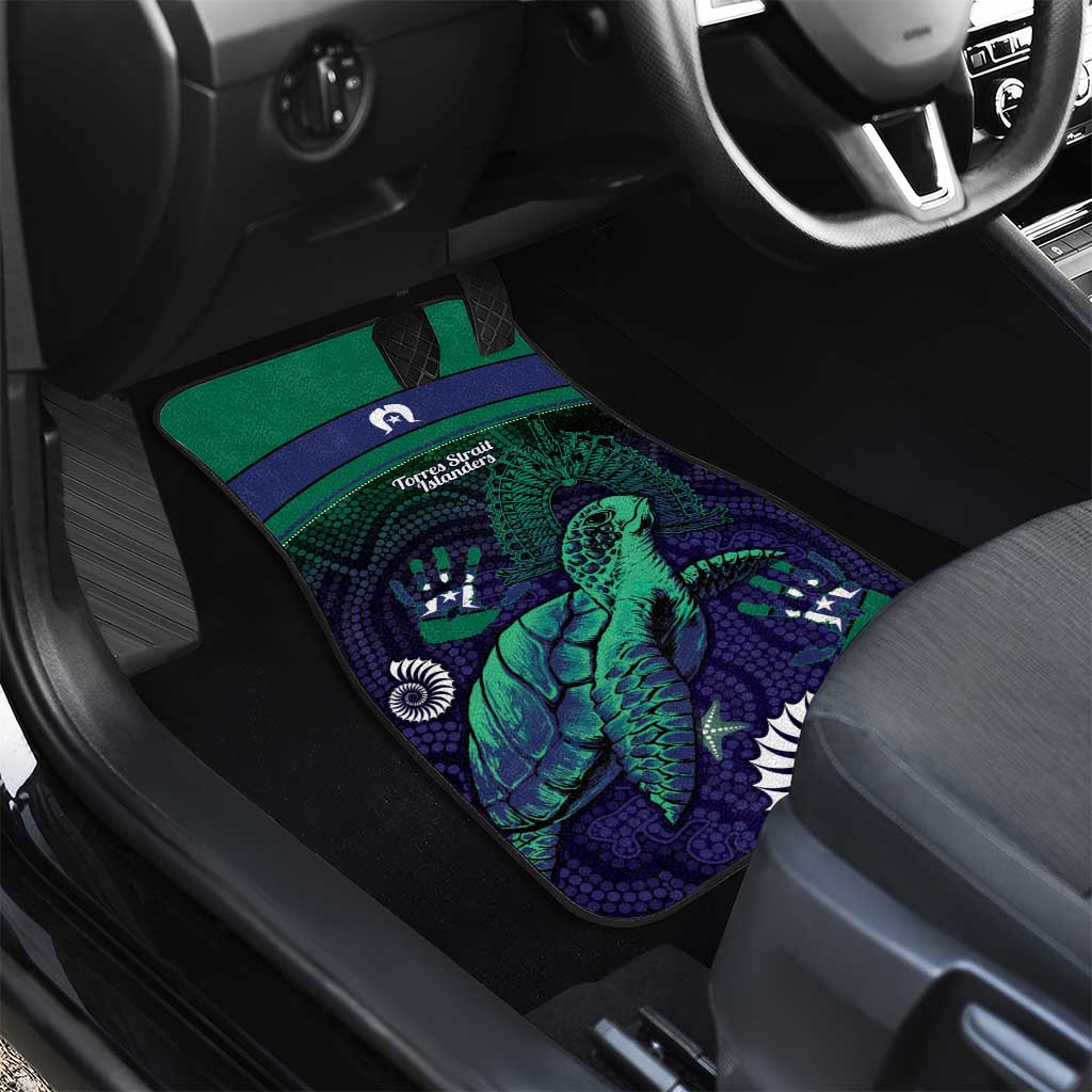 Torres Strait Islanders Flag Day Car Mats Dhari One Flag One People One Spirit