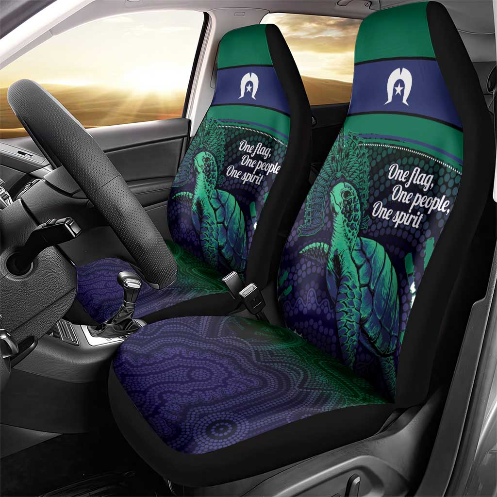 Torres Strait Islanders Flag Day Car Seat Cover Dhari One Flag One People One Spirit