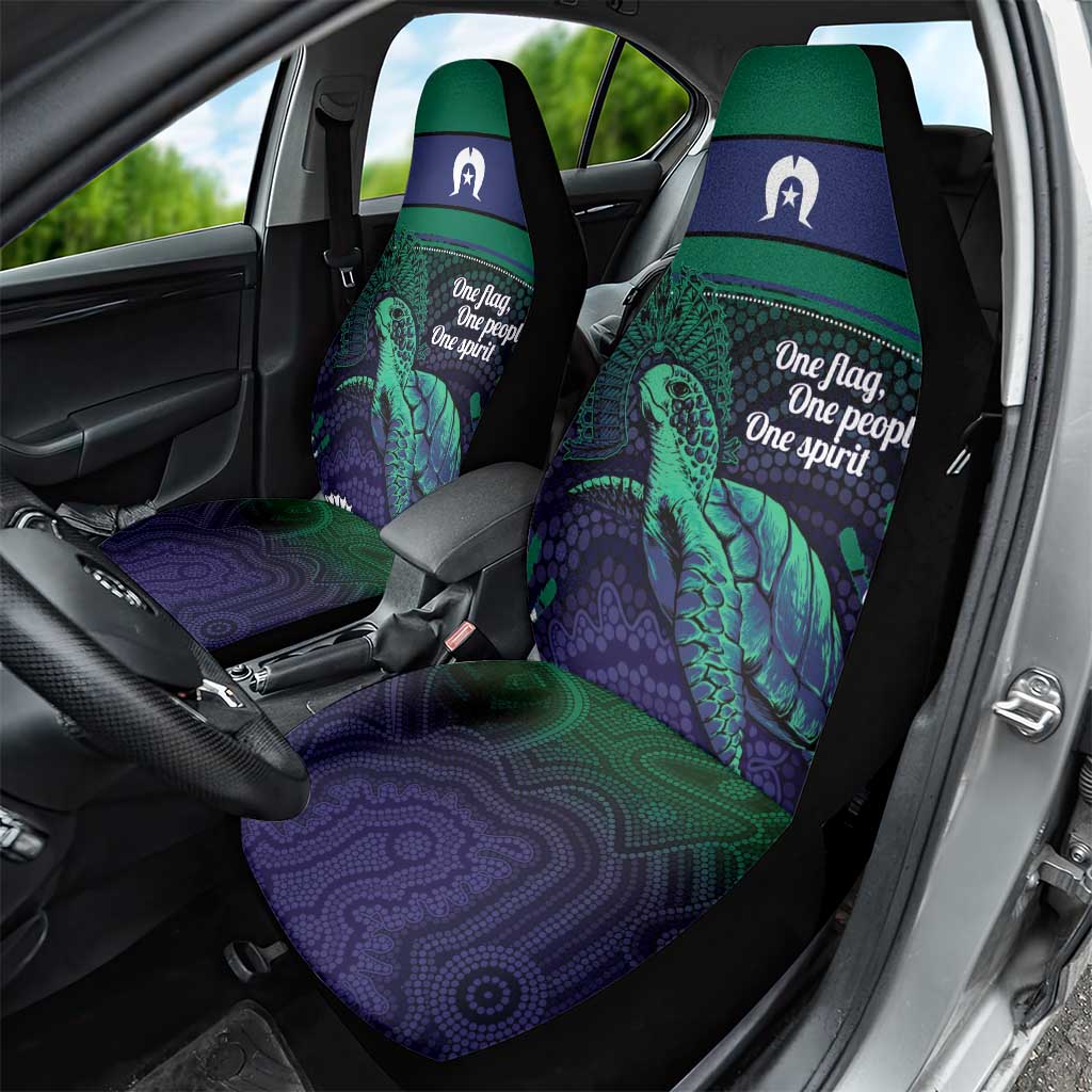 Torres Strait Islanders Flag Day Car Seat Cover Dhari One Flag One People One Spirit