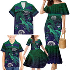 Torres Strait Islanders Flag Day Family Matching Mermaid Dress and Hawaiian Shirt Dhari One Flag One People One Spirit
