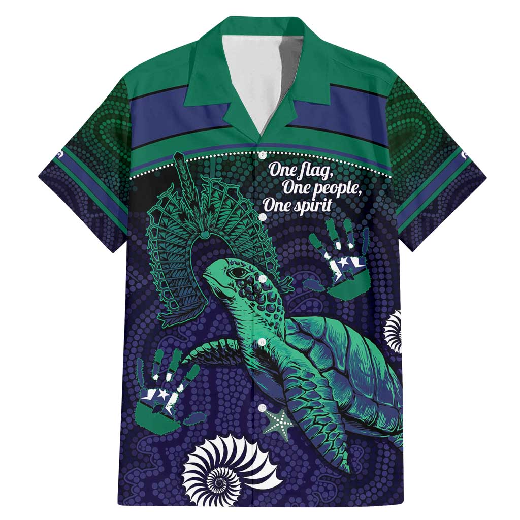 Torres Strait Islanders Flag Day Family Matching Mermaid Dress and Hawaiian Shirt Dhari One Flag One People One Spirit