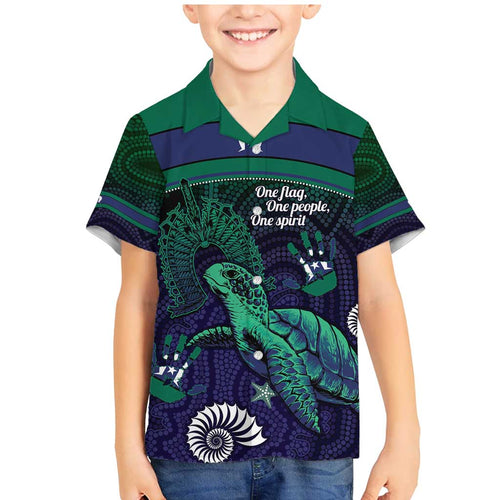 Torres Strait Islanders Flag Day Family Matching Mermaid Dress and Hawaiian Shirt Dhari One Flag One People One Spirit