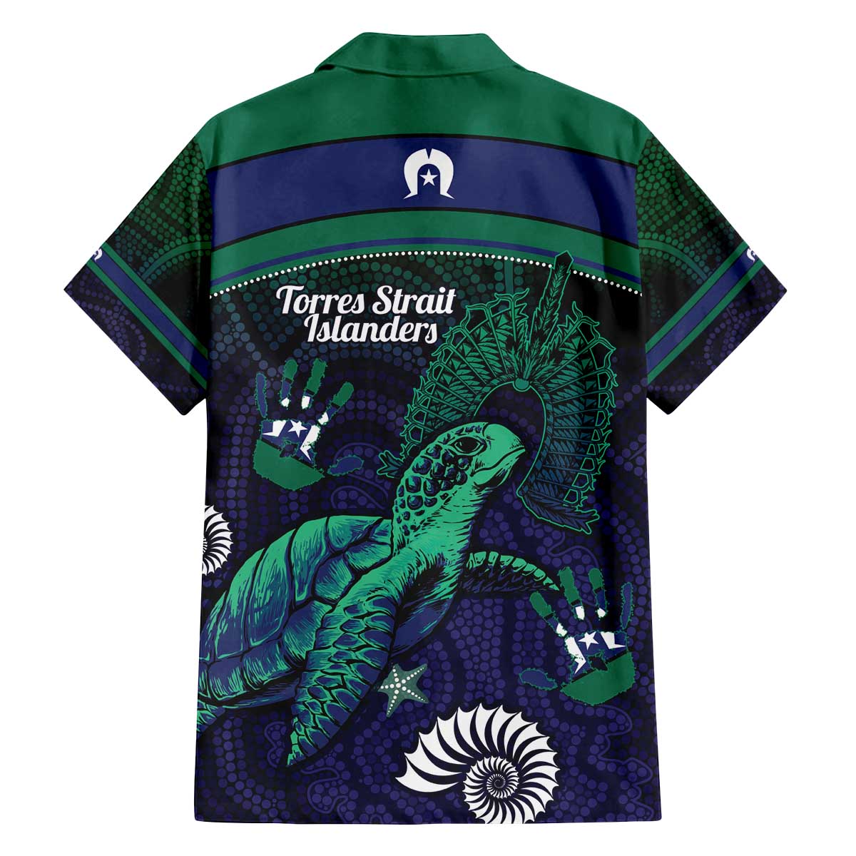 Torres Strait Islanders Flag Day Family Matching Off The Shoulder Long Sleeve Dress and Hawaiian Shirt Dhari One Flag One People One Spirit