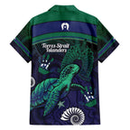Torres Strait Islanders Flag Day Family Matching Off The Shoulder Long Sleeve Dress and Hawaiian Shirt Dhari One Flag One People One Spirit