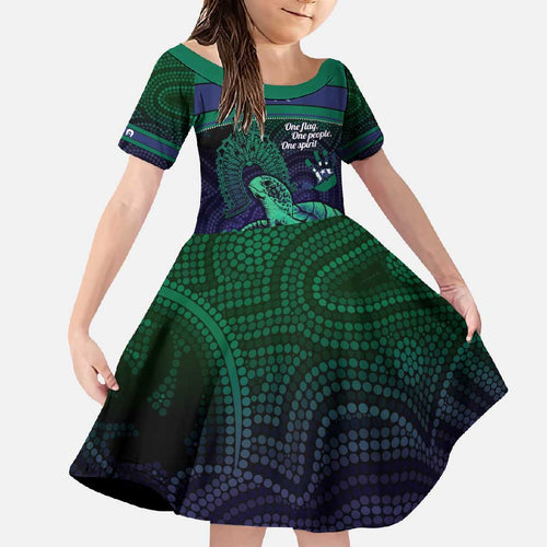 Torres Strait Islanders Flag Day Family Matching Summer Maxi Dress and Hawaiian Shirt Dhari One Flag One People One Spirit