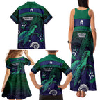 Torres Strait Islanders Flag Day Family Matching Tank Maxi Dress and Hawaiian Shirt Dhari One Flag One People One Spirit