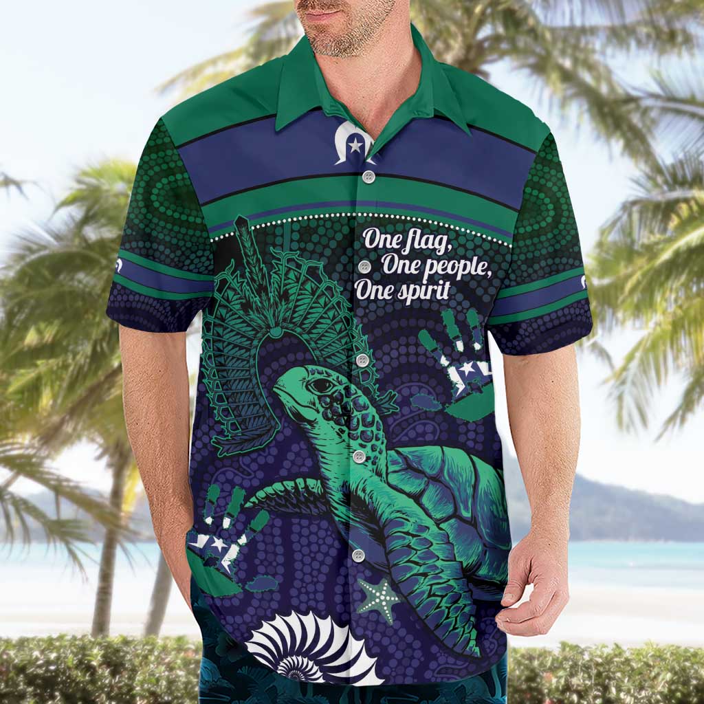 Torres Strait Islanders Flag Day Hawaiian Shirt Dhari One Flag One People One Spirit