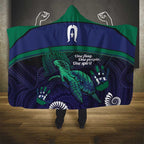 Torres Strait Islanders Flag Day Hooded Blanket Dhari One Flag One People One Spirit