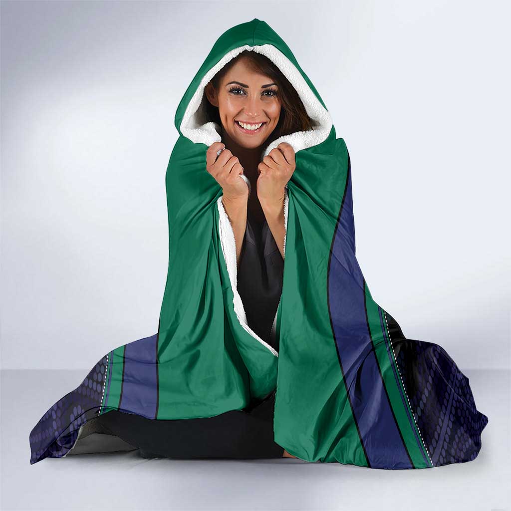 Torres Strait Islanders Flag Day Hooded Blanket Dhari One Flag One People One Spirit