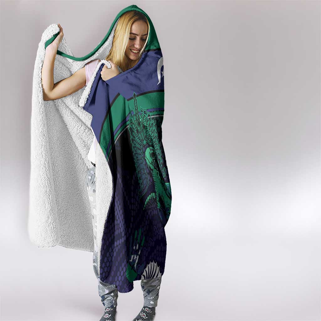 Torres Strait Islanders Flag Day Hooded Blanket Dhari One Flag One People One Spirit
