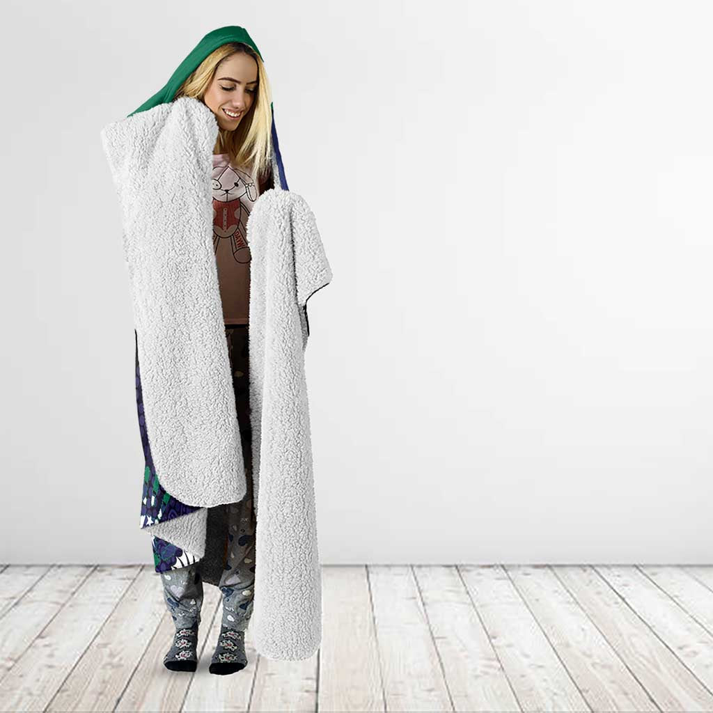 Torres Strait Islanders Flag Day Hooded Blanket Dhari One Flag One People One Spirit