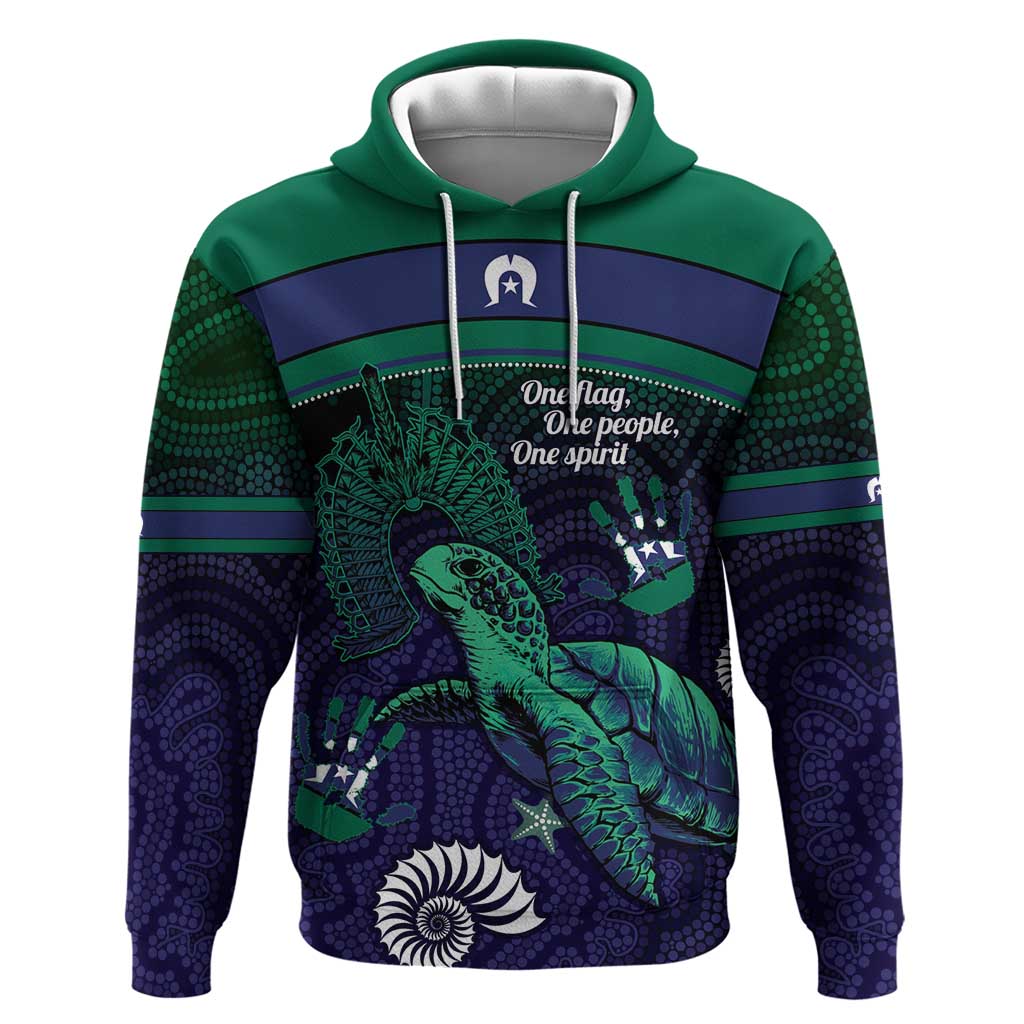 Torres Strait Islanders Flag Day Hoodie Dhari One Flag One People One Spirit