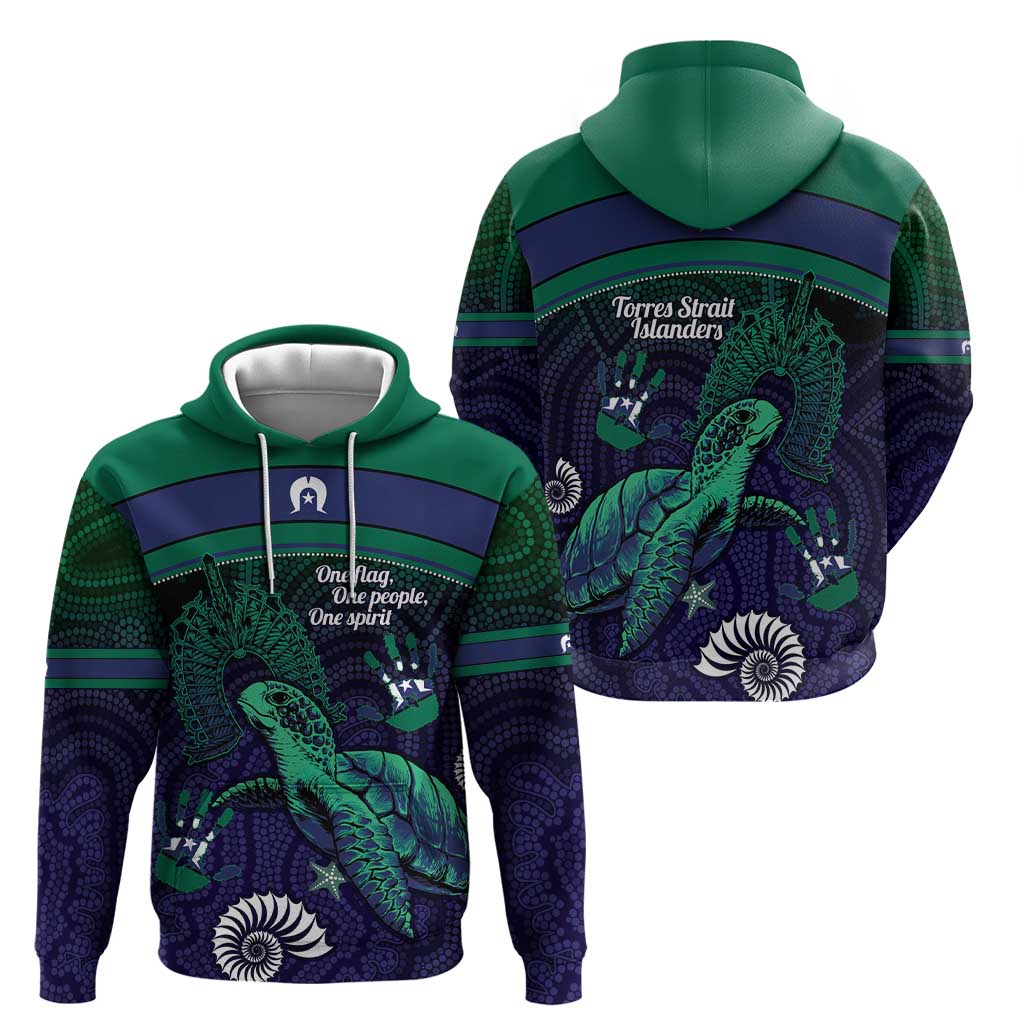 Torres Strait Islanders Flag Day Hoodie Dhari One Flag One People One Spirit
