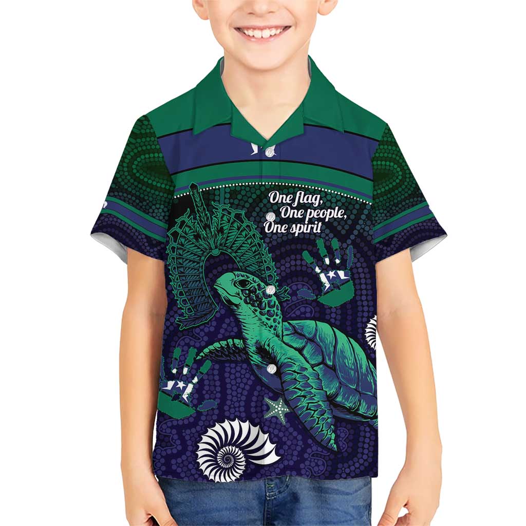 Torres Strait Islanders Flag Day Kid Hawaiian Shirt Dhari One Flag One People One Spirit