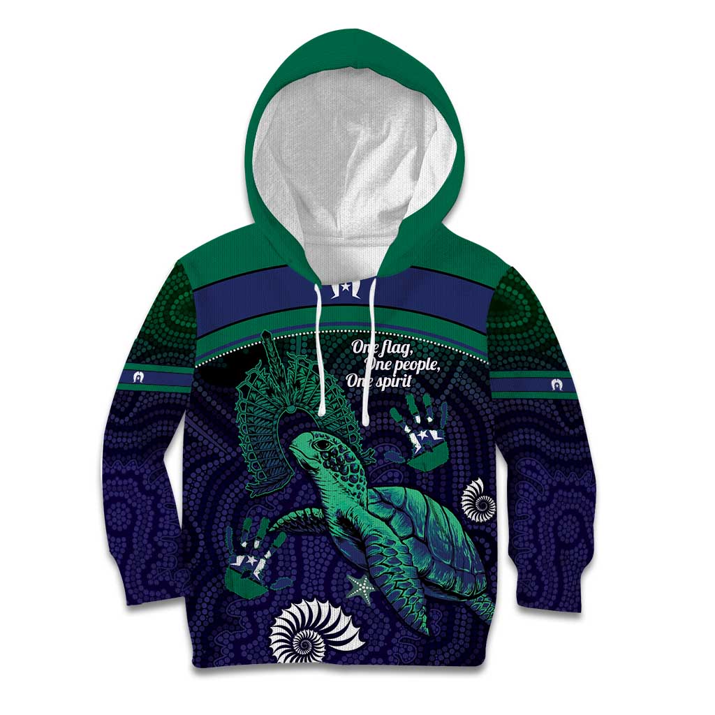 Torres Strait Islanders Flag Day Kid Hoodie Dhari One Flag One People One Spirit