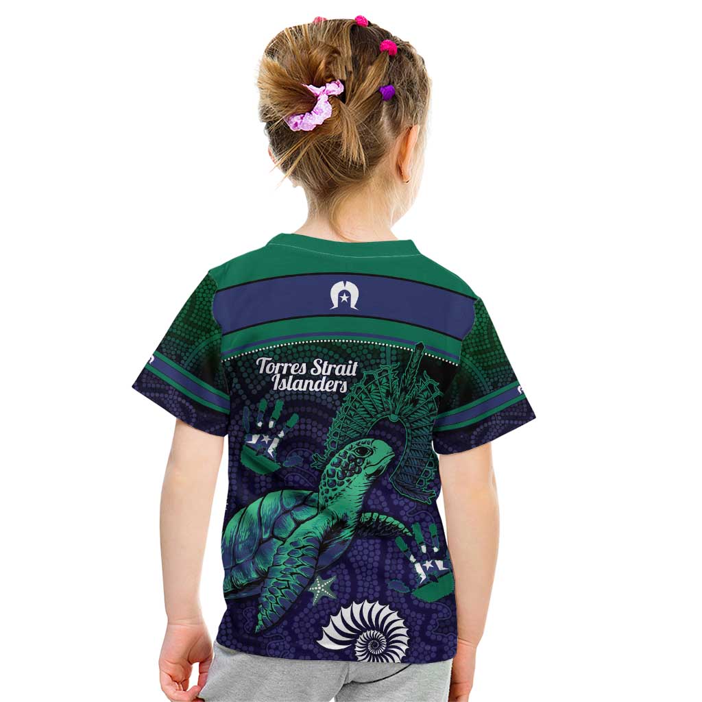 Torres Strait Islanders Flag Day Kid T Shirt Dhari One Flag One People One Spirit