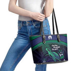 Torres Strait Islanders Flag Day Leather Tote Bag Dhari One Flag One People One Spirit