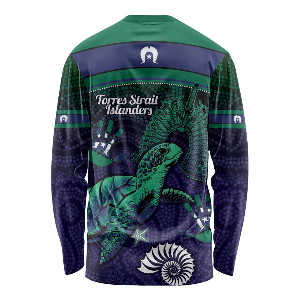 Torres Strait Islanders Flag Day Long Sleeve Shirt Dhari One Flag One People One Spirit