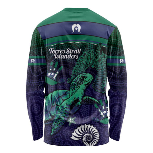 Torres Strait Islanders Flag Day Long Sleeve Shirt Dhari One Flag One People One Spirit