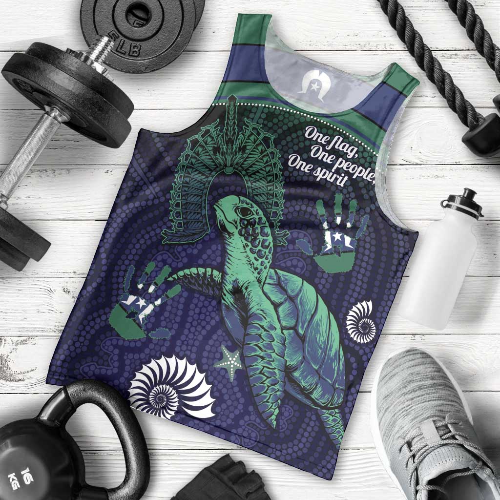 Torres Strait Islanders Flag Day Men Tank Top Dhari One Flag One People One Spirit