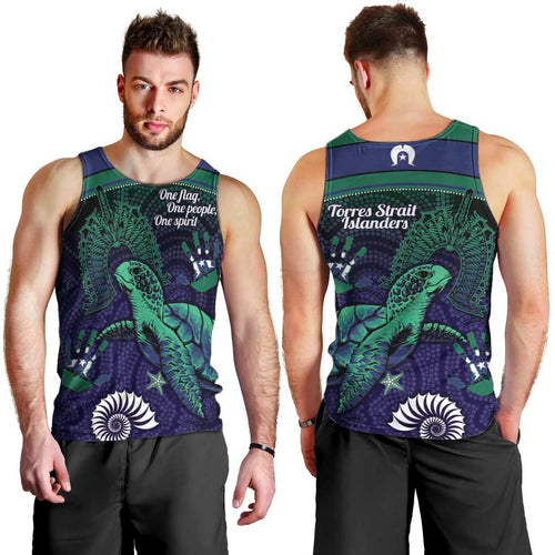 Torres Strait Islanders Flag Day Men Tank Top Dhari One Flag One People One Spirit